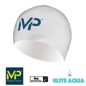 MP Michael Phelps Race Caps White/Navy 白藍 賽帽