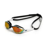 Arena Cobra Edge Swipe racing goggles | Hong Kong | Gold/White/Black | Mirror